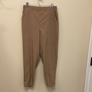 Fabletics Women’s Pull on Elastic Waist Tan Pants SZM